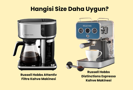 Russell Hobbs Kahve Makinesi Seçimi: Filtre Kahve mi, Espresso mu?