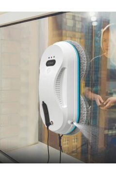 Kiwi Kwc-7130 Uzaktan Kumandalı Sıvı Püskürtmeli Cam Silme Robotu + 1 Çift Kişiye Özel Bez