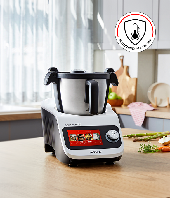 Arzum Thermogusto Çok Fonksiyonlu Akıllı Mutfak Robotu -Beyaz
