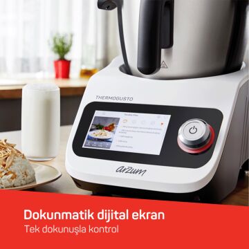 Arzum Thermogusto Çok Fonksiyonlu Akıllı Mutfak Robotu -Beyaz