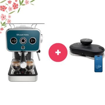 Russell Hobbs 26451-56 Distinctions Espresso Kahve Makinesi + Şımart Otomatik Cam Temizleme Robotu