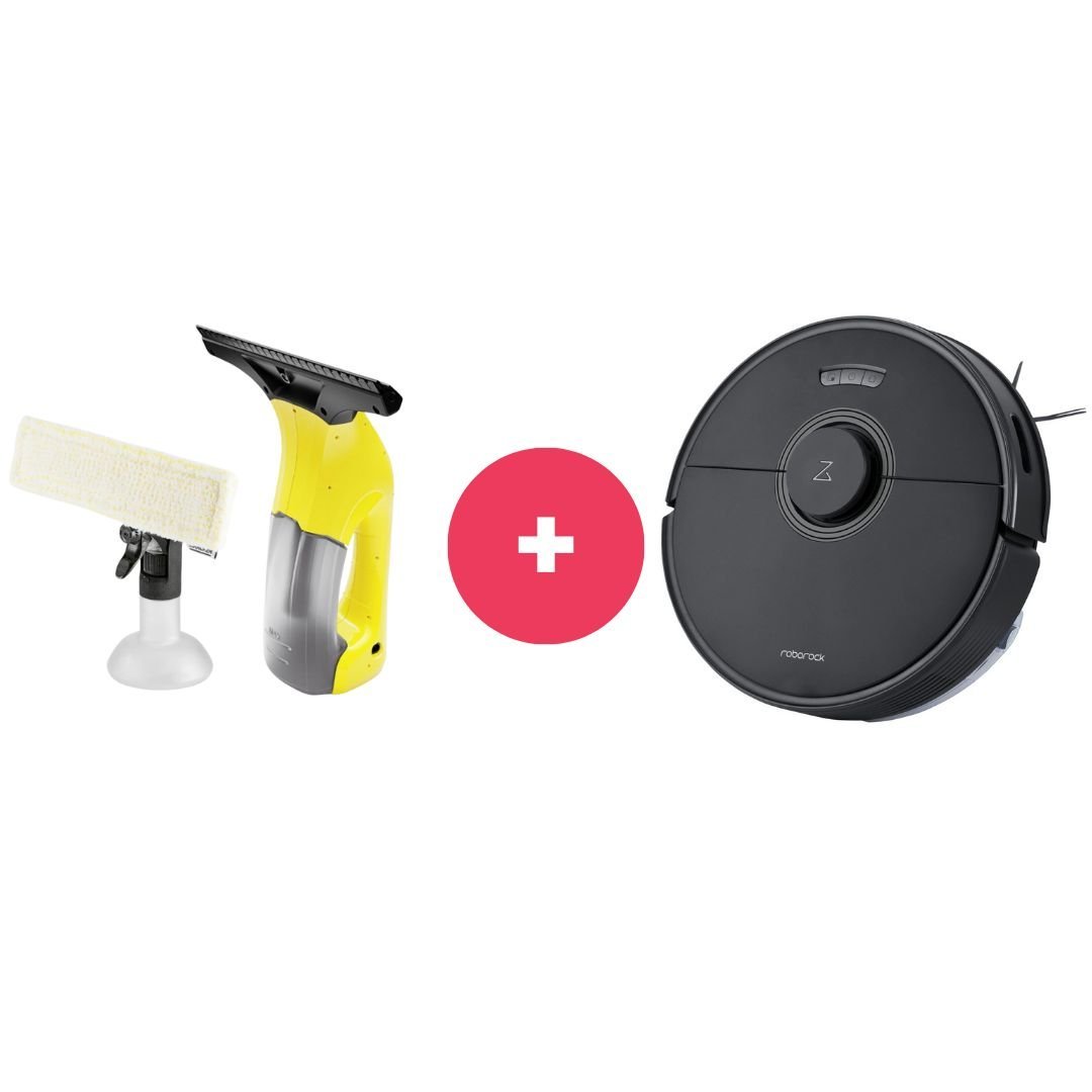 Karcher Cam Temizleme Makinesi + Roborock Q7 Robot Süpürge