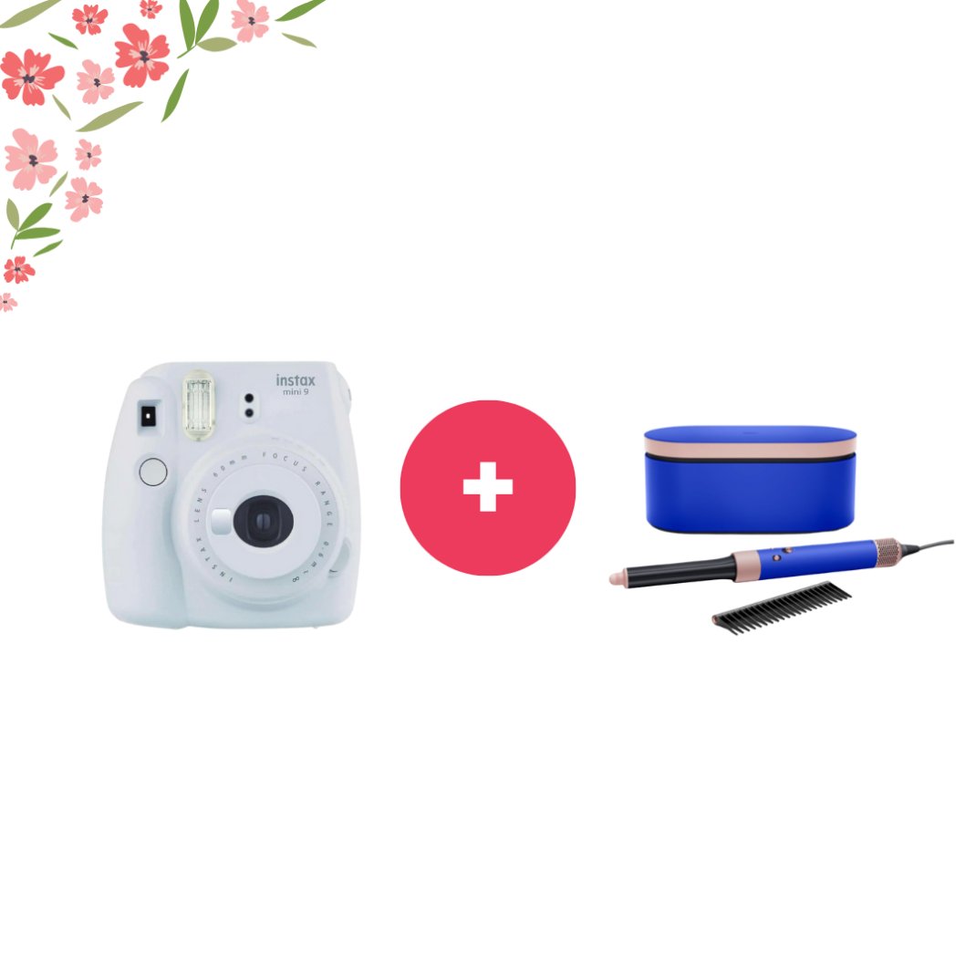Fujifilm İnstax Mini 9 & 10'lu Film & DYSON Airwrap™ Multi-styler Complete Uzun (Blue Blush)