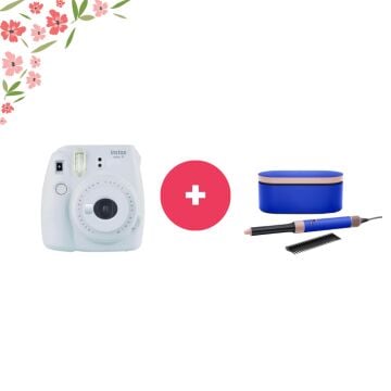 Fujifilm İnstax Mini 9 & 10'lu Film & DYSON Airwrap™ Multi-styler Complete Uzun (Blue Blush)