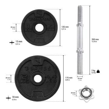 Decathlon Kas Geliştirme Ağırlık Seti - 20 kg