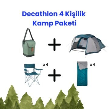 DECATHLON QUECHUA 4 Kişilik Kamp Seti