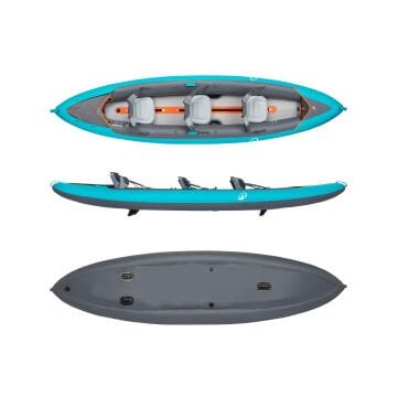 DECATHLON BUNDLE - Şişme Kano - 2/3 Kişilik - Mavi - 100+