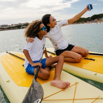 DECATHLON Şişme Stand Up Paddle Seti - 9'6' - 1 Kişilik - Sarı - 100