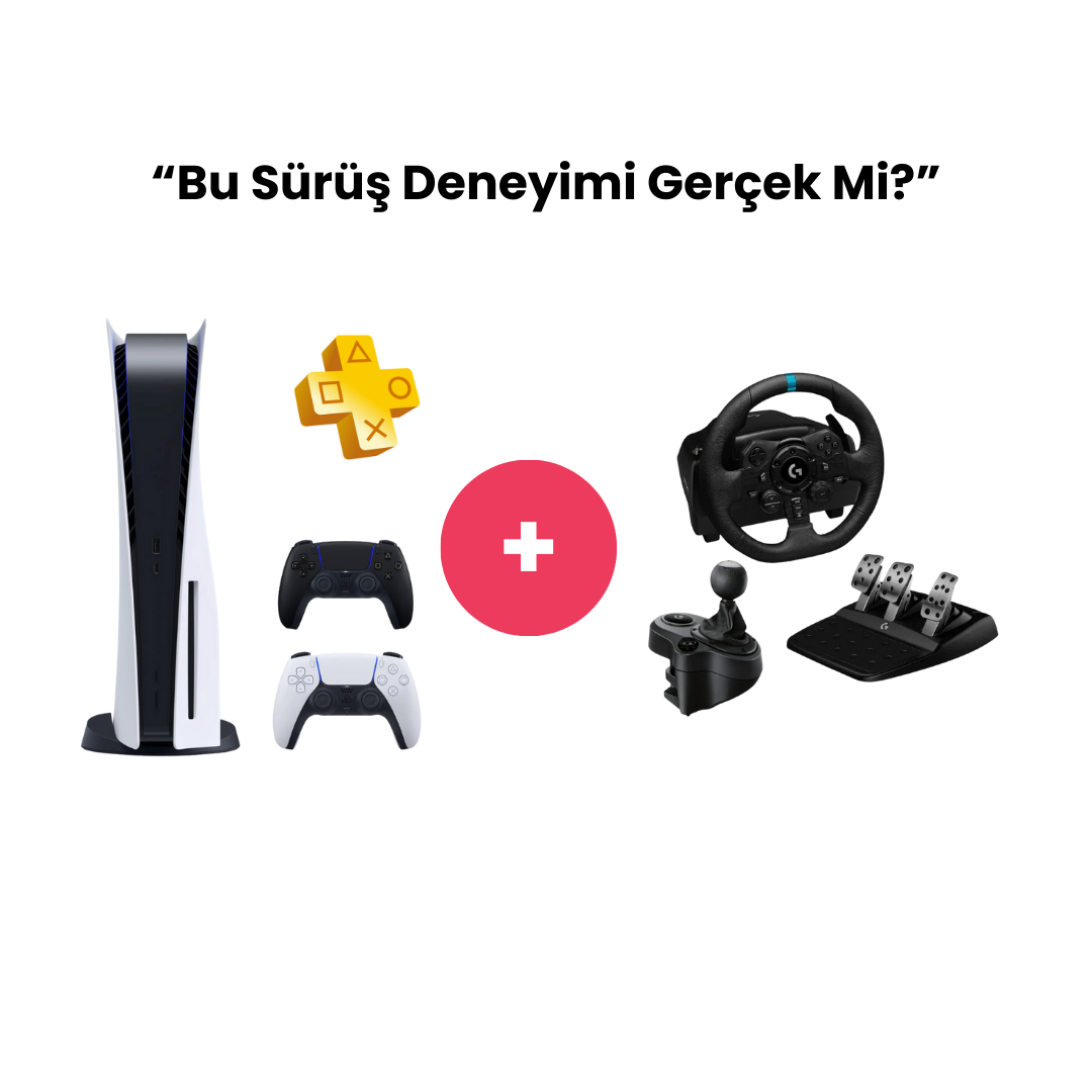 PlayStation 5 Digital Edition + LOGITECH G29 Direksiyon & Pedal & Shifter Seti