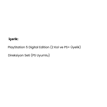 PlayStation 5 Digital Edition + LOGITECH G29 Direksiyon & Pedal & Shifter Seti
