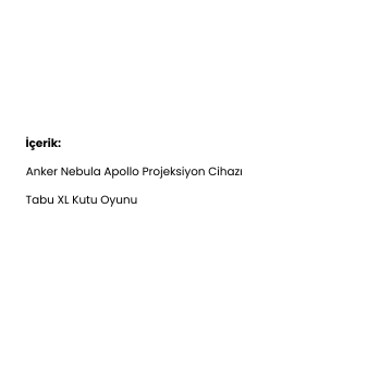 Projeksiyon + Tabu XL