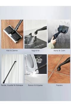Pirantech Halı Koltuk Yıkama Makinesi +  Pirantech Buharlı Temizlik Makinesi & Karcher Cam Silme Makinesi & 100 ML Deterjan