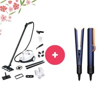 Pirantech Çok Fonksiyonlu Buharlı Temizlik Makinası + Dyson Airstrait Saç Düzleştirici