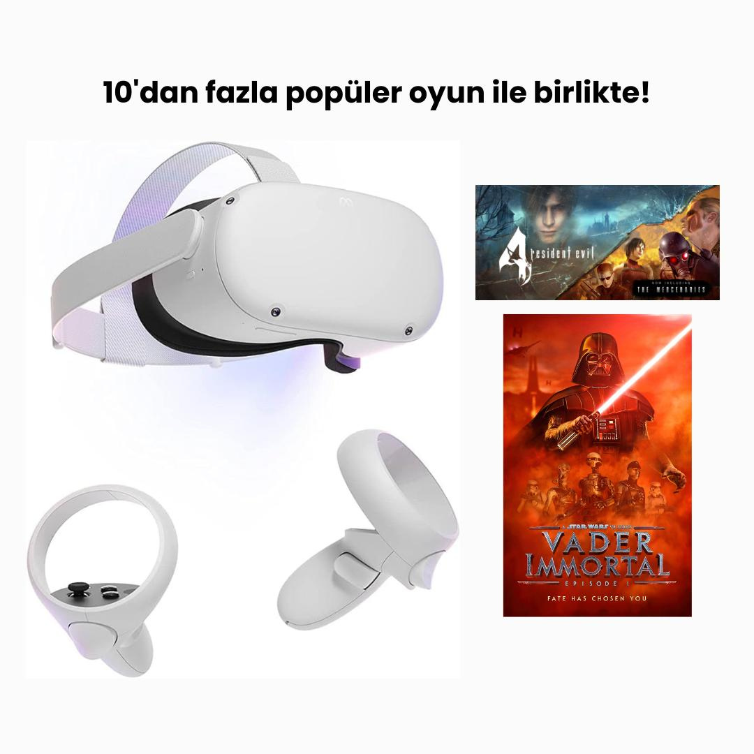 Oculus Quest 2 128GB All-In-One Vr Sanal Gerçeklik Gözlüğü - 580