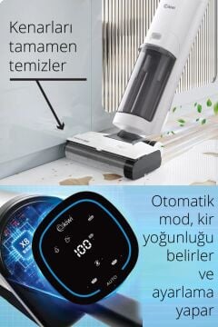 Kiwi KSC-4270 Şarjlı Sesli Komutlu Islak-Kuru Süpürge ve Zemin Temizleyici & Hutt Cam Silme Robotu